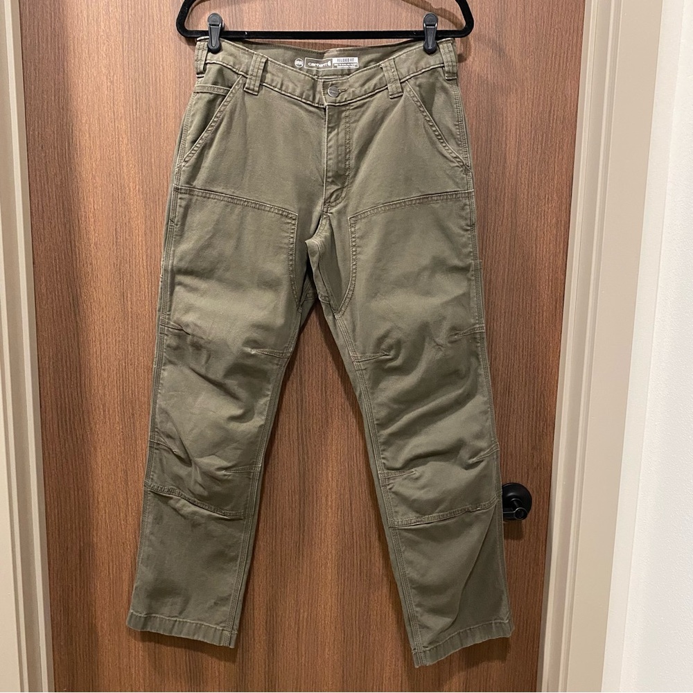 Carhartt Rugged Flex Relaxed Fit Canvas Double-Front Utility Work Pant 30x31 - Picture 3 of 17